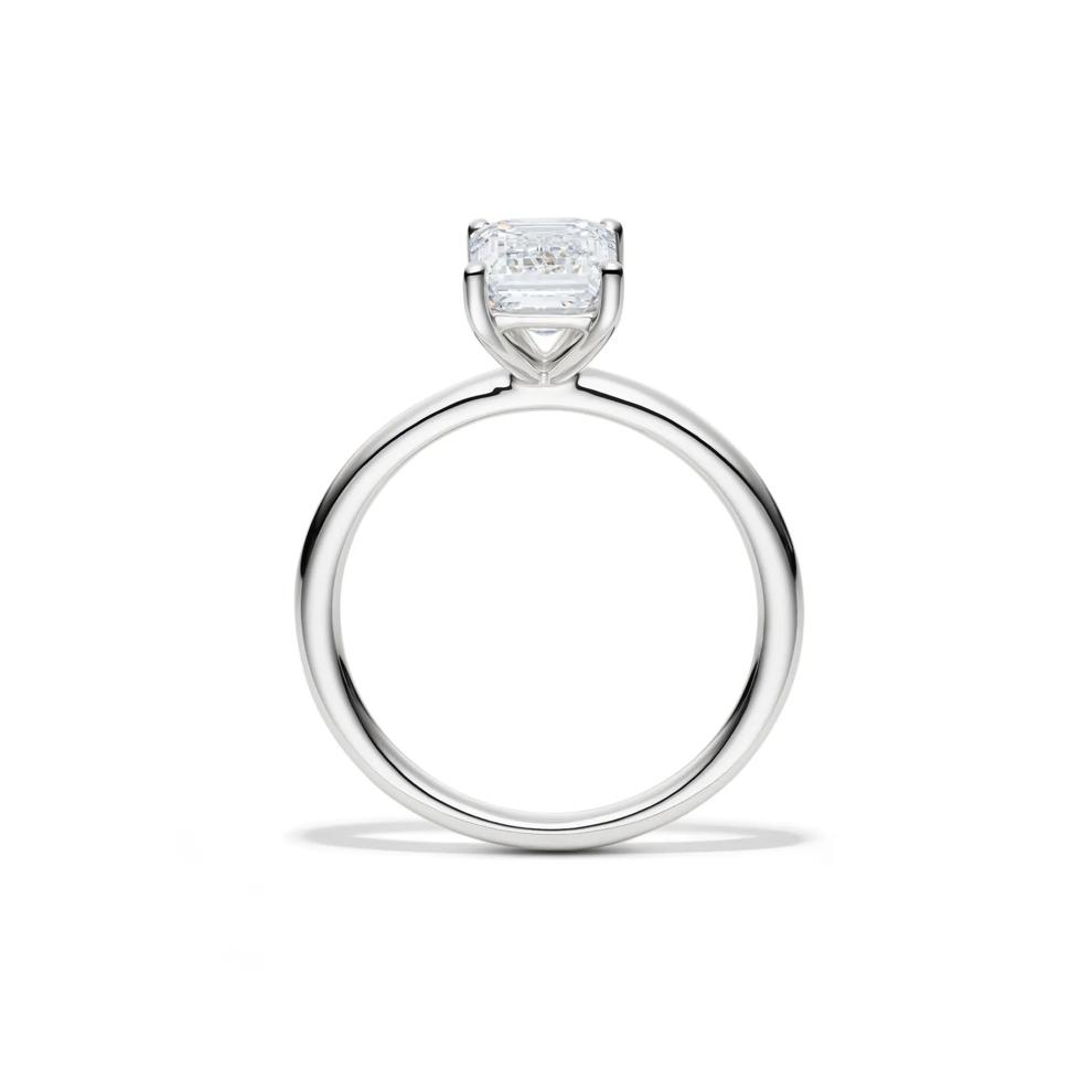 Lab Grown Diamond Emerald-Cut Solitaire 14K White Gold (2 ct.) – Image 2 of 4