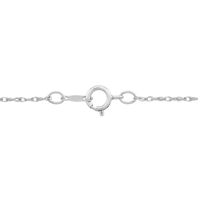 Freshwater Cultured Button Pearl and Lab-Created White Sapphire Pendant in Sterling Silver – Image 3 of 3