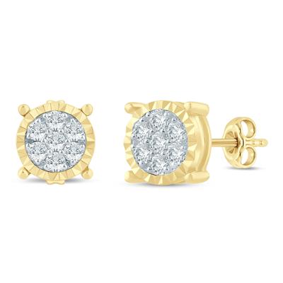 Lab Grown Diamond Men's Earrings in 10K Yellow Gold (1/2 ct. tw.)