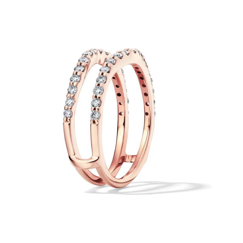 1/2 ct. tw. Diamond Ring Enhancer in 14K Rose Gold – Image 3 of 4