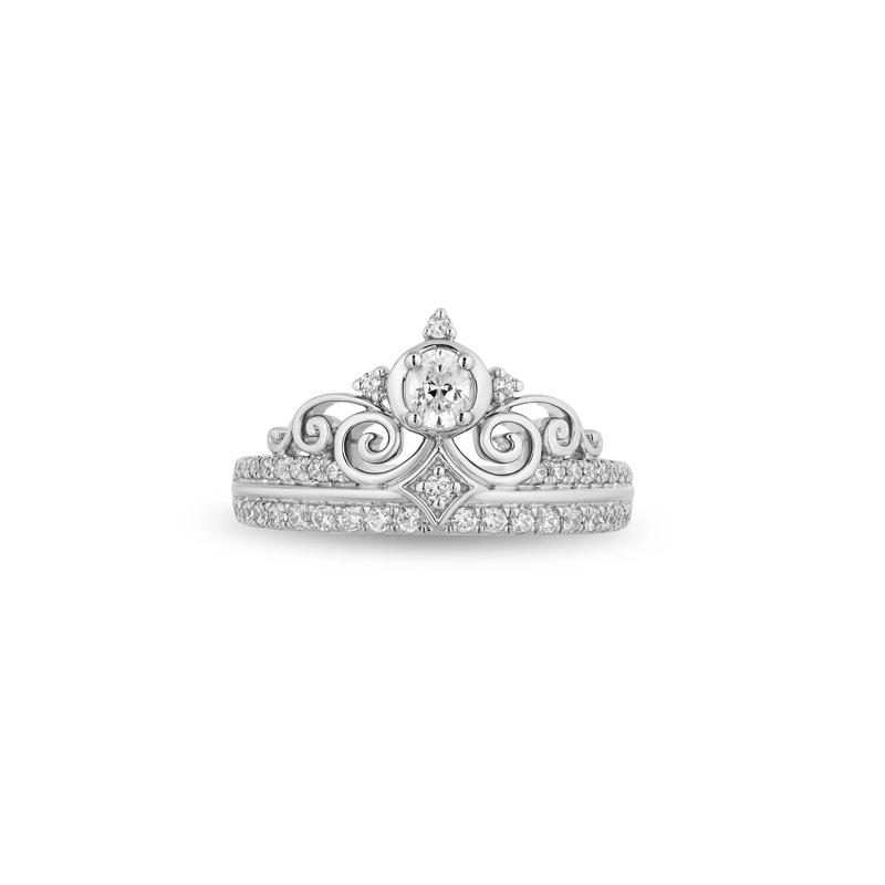 Cinderella Diamond Tiara Ring in 14K White Gold &#40;1/2 ct. tw.&#41; – Image 1 of 3