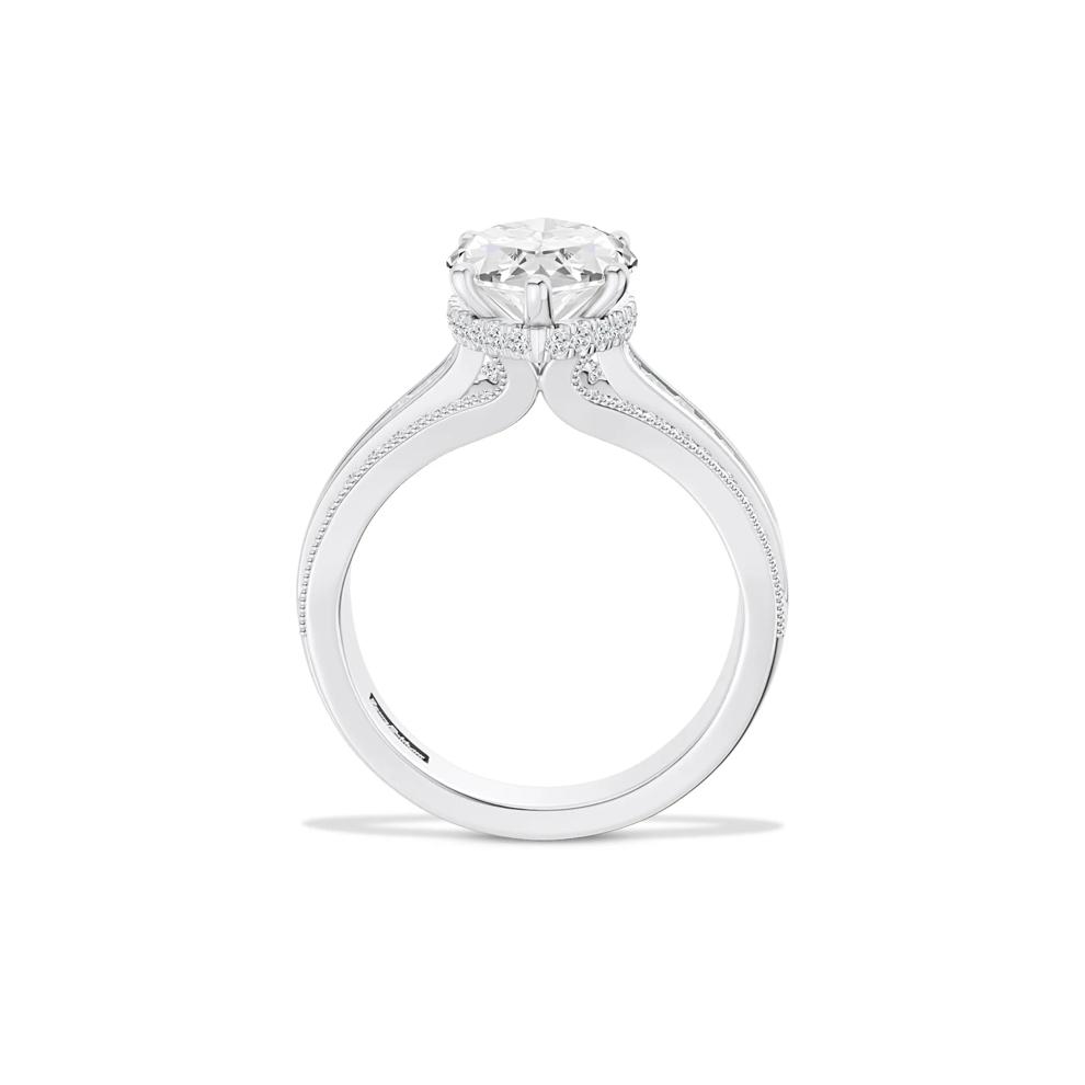 Lab Grown Diamond Marquise Center Engagement Ring in 14K Gold – Image 2 of 4