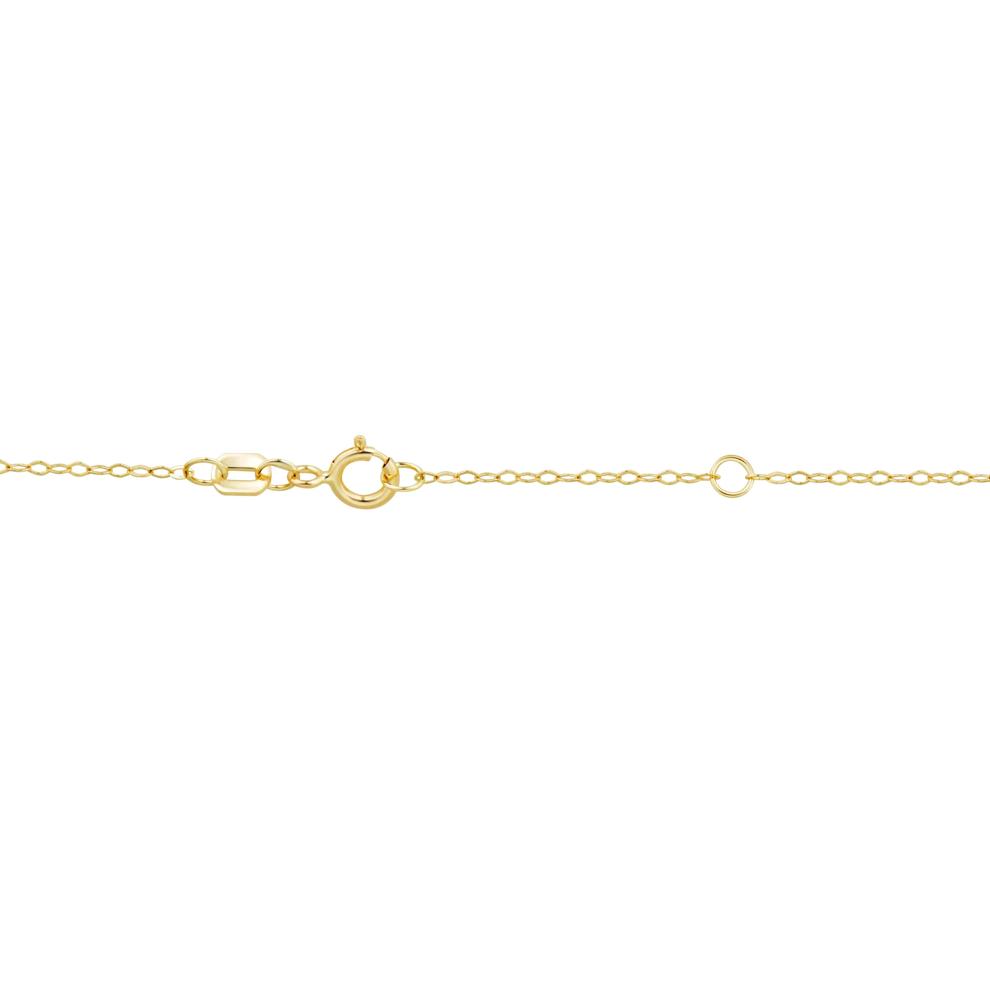 Diamond Pave Necklace in 10K Yellow Gold (1/5 ct. tw.) – Image 3 of 3