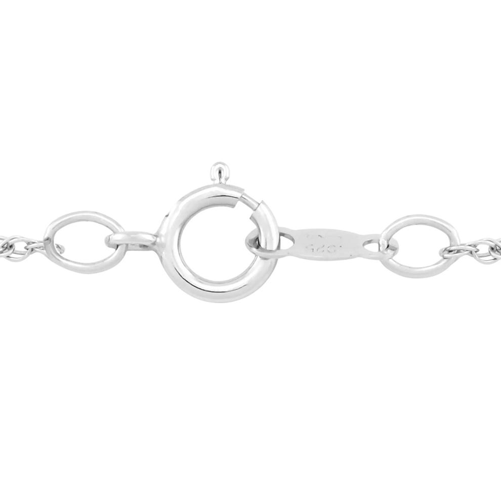 Oval Amethyst &amp; Diamond Accent Pendant Necklace in Sterling Silver – Image 3 of 3