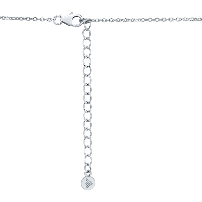 Lab-Created White Sapphire Cosmic Disc Pendant in Sterling Silver – Image 3 of 3