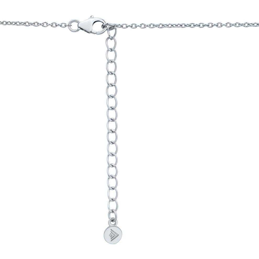 Lab-Created White Sapphire Cosmic Disc Pendant in Sterling Silver – Image 3 of 3