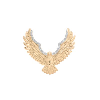 Men's Diamond Eagle Lapel Pin in Gold Vermeil (1/7 ct. tw.)