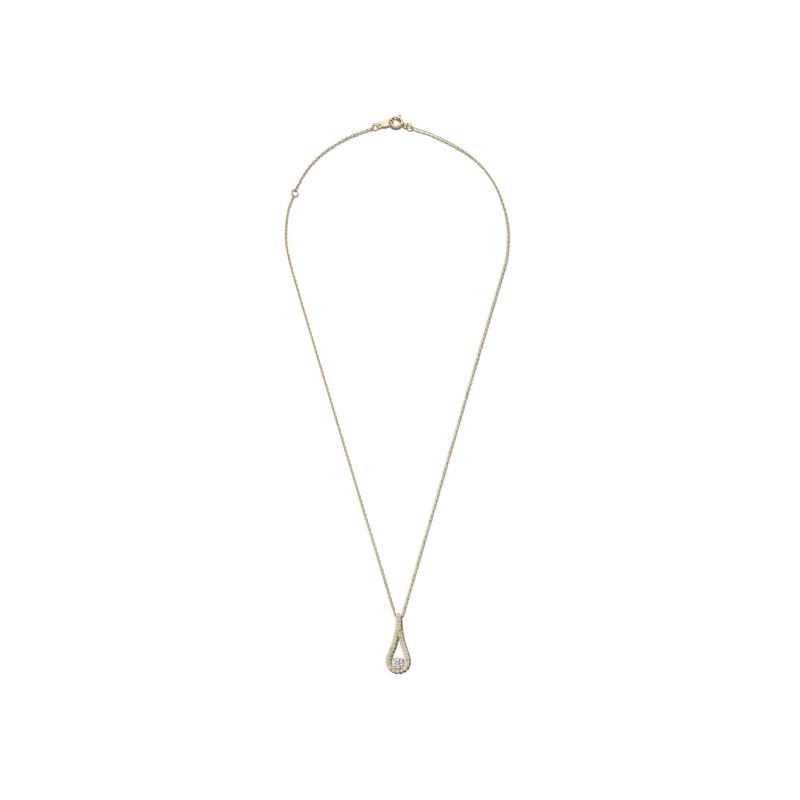 Lab Grown Diamond Drop Pendant in 14K Yellow Gold &#40;3/8 ct. tw.&#41; – Image 3 of 5