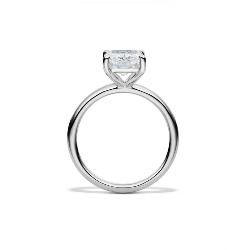 Lab Grown Diamond Radiant-Cut Solitaire Ring in Platinum &#40;3 ct.&#41; – Image 2 of 4