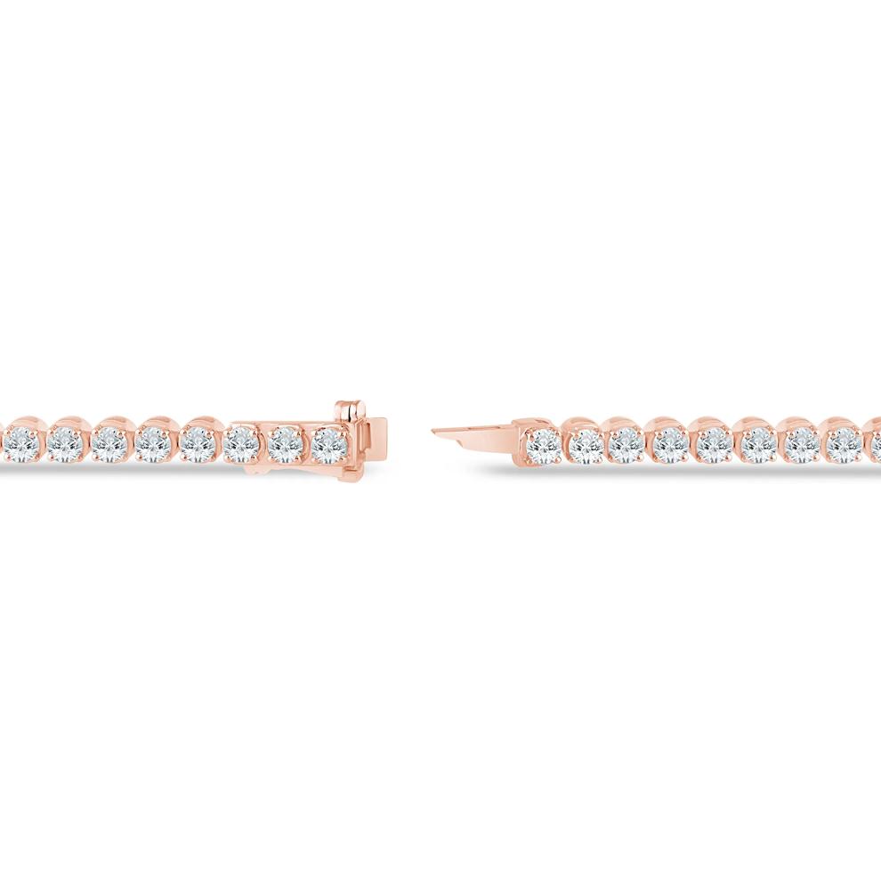 Diamond Tennis Bracelet in 10K Rose Gold (7 ct. tw.) – Image 2 of 2