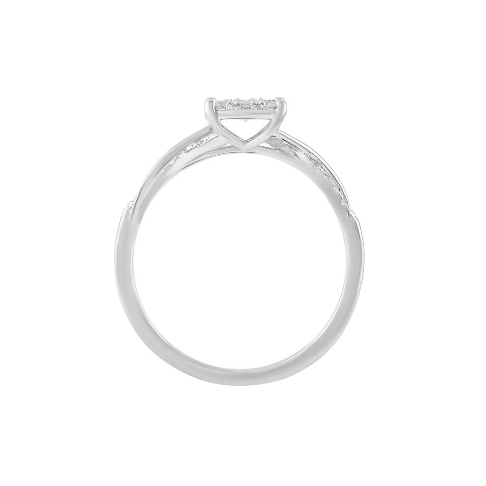 Diamond Composite Promise Ring in 10K White Gold (1/3 ct. tw.) – Image 2 of 3