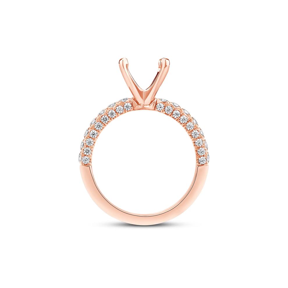 Lab Grown Diamond Semi-Mount Engagement Ring in 14K Rose Gold (3/4 ct. tw.) – Image 3 of 6