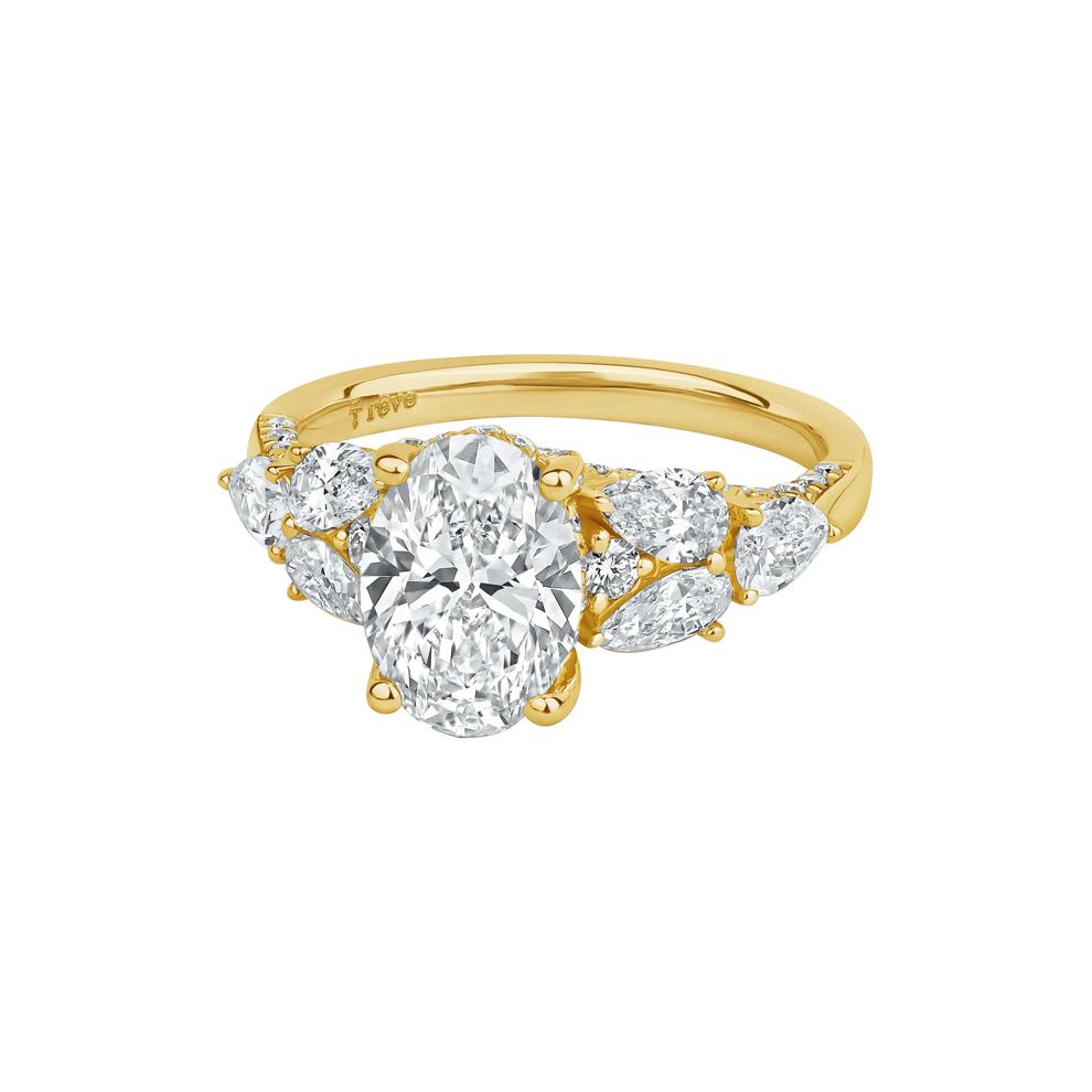 Taylor Lab Grown Diamond Engagement Ring in 14K Yellow Gold (3 1/3 ct. tw.) – Image 4 of 5