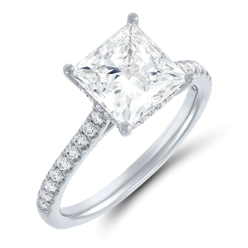Lab Grown Diamond Wedding Set in 14K White Gold (3 1/2 ct. tw.) – Image 4 of 5
