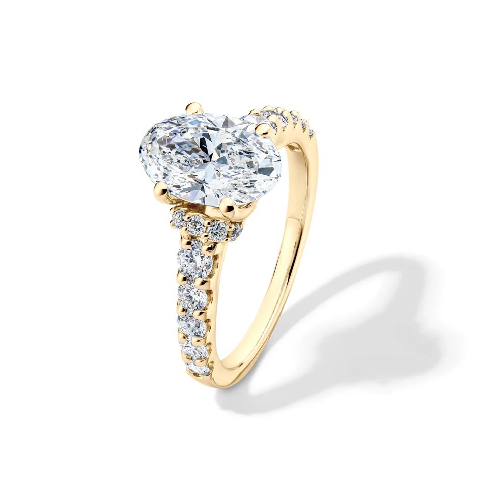 Lab Grown Diamond Engagement Ring in 14K Yellow Gold (2 3/4 ct. tw.) – Image 4 of 4