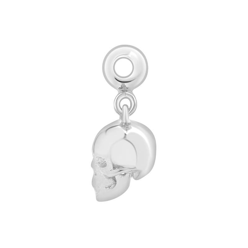 Skull Bead Charm in Sterling Silver – Image 2 of 3