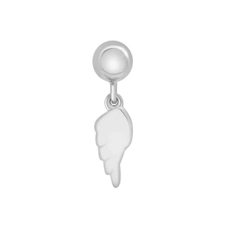 Angel Wing Bead Charm in Sterling Silver – Image 3 of 3