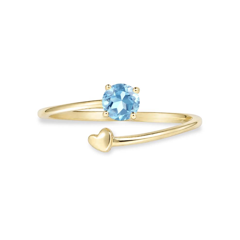 Emerald Twisted Ring in 10K Yellow Gold – Image 1 of 1