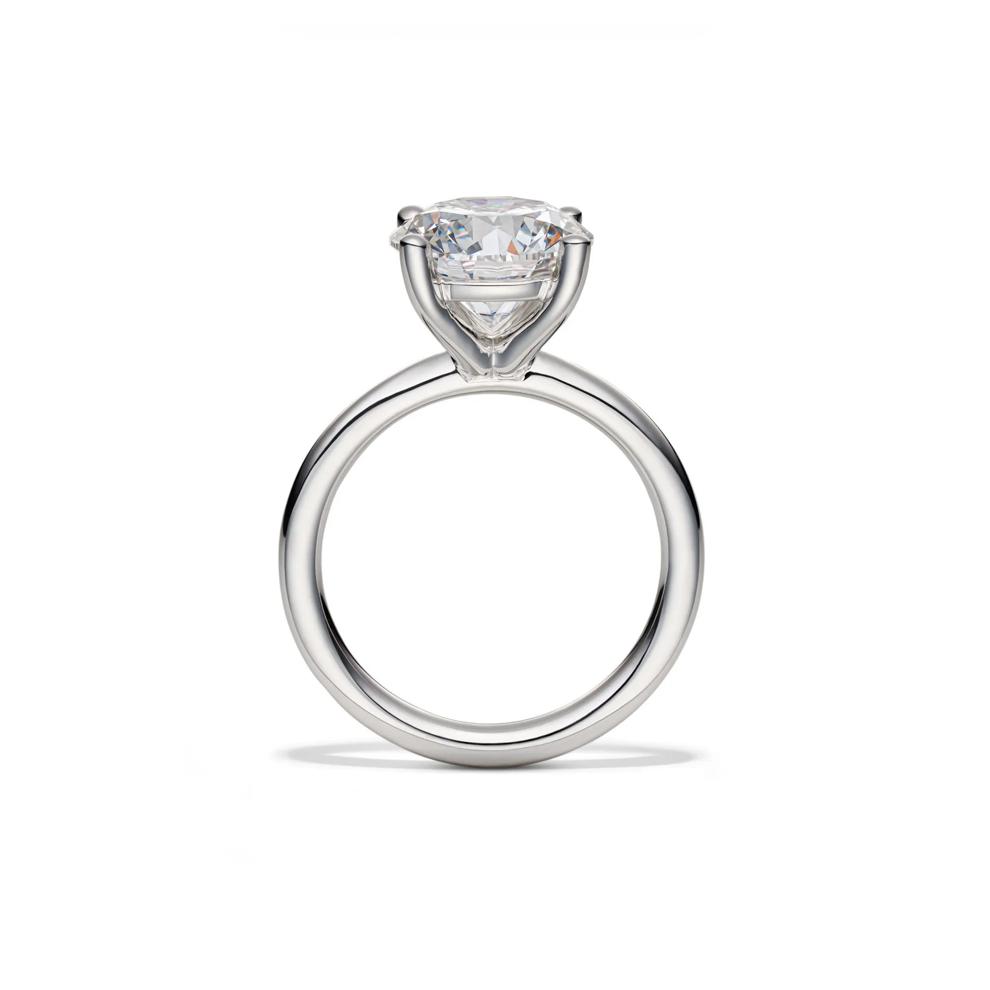 Lab Grown Diamond Round Solitaire Engagement Ring in Platinum (4 ct.) – Image 2 of 4