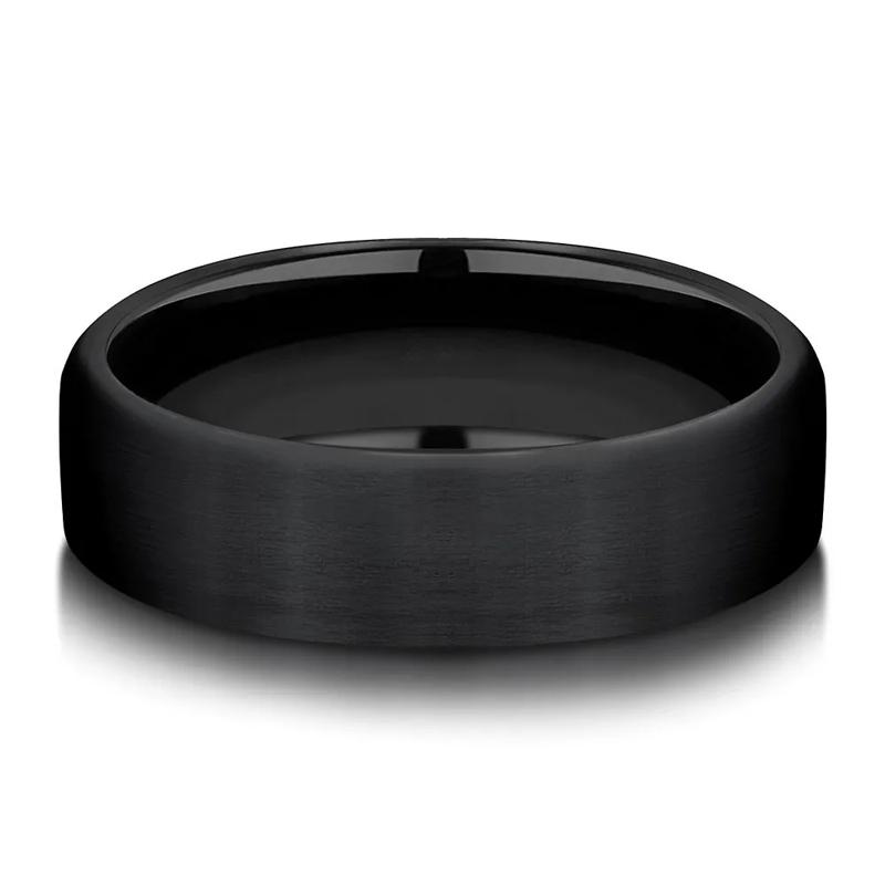 Men&#39;s Band in Black Titanium, 6.5 MM – Image 1 of 3