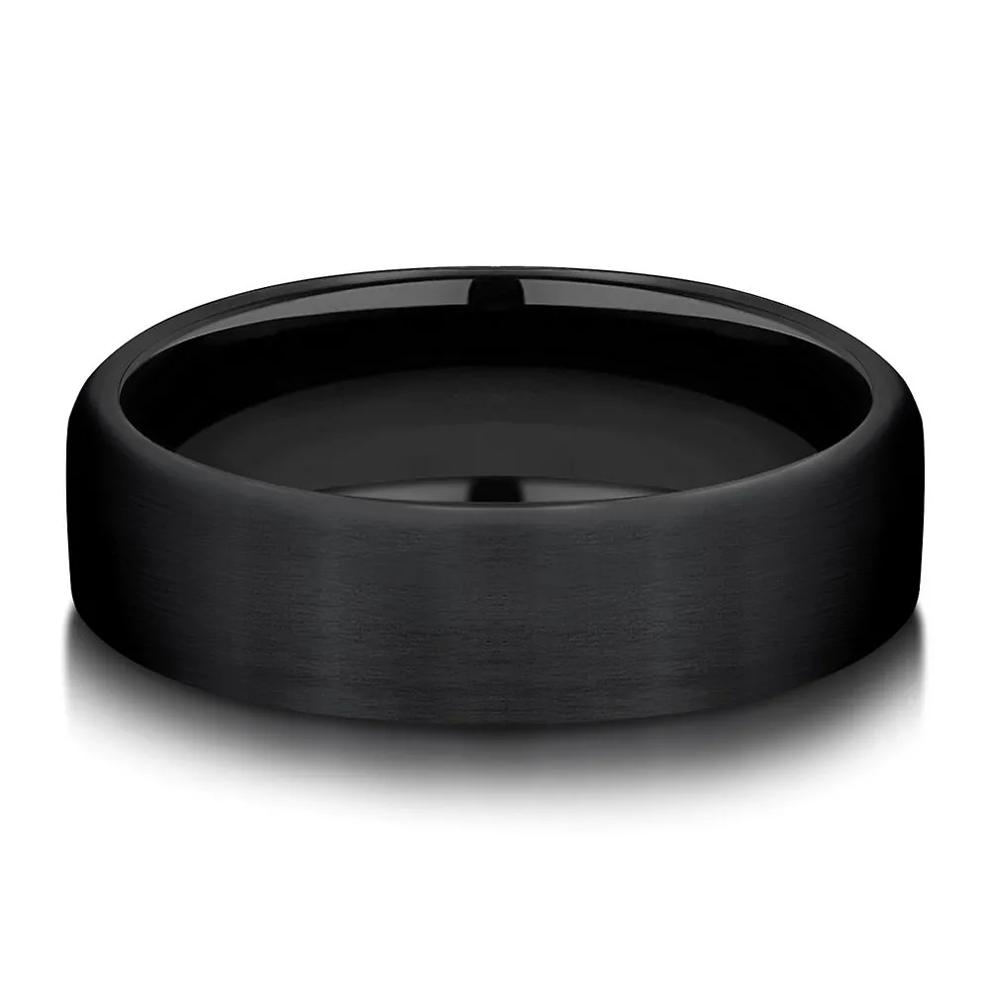 Men's Band in Black Titanium, 6.5 MM – Image 1 of 3