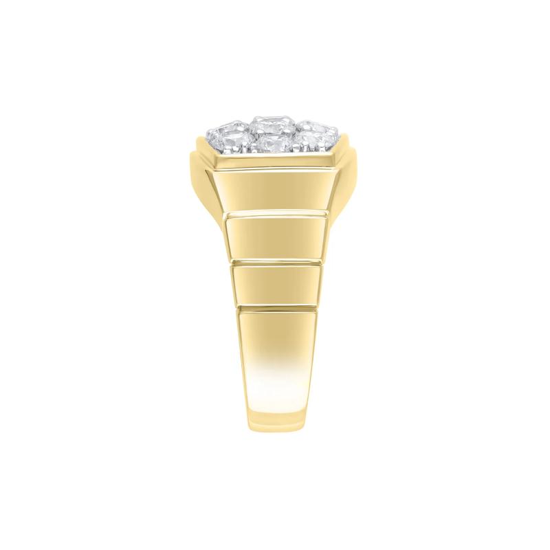 Men&#39;s Lab Grown Diamond Ring in 10K Yellow Gold &#40;3 ct. tw.&#41; – Image 3 of 3