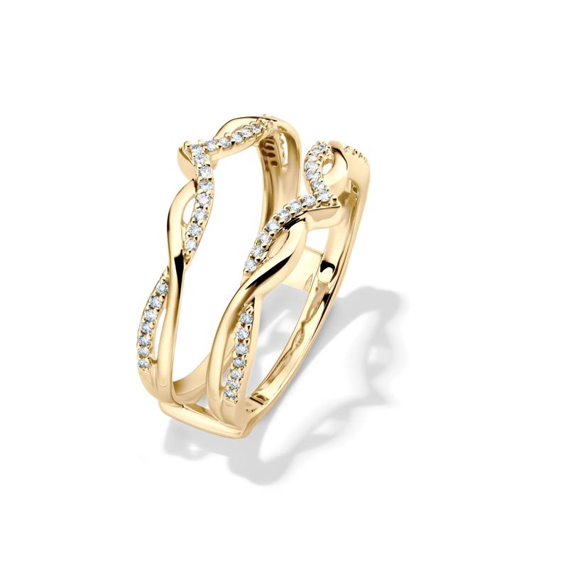 1/5 ct. tw. Diamond Ring Enhancer in 10K Yellow Gold – Image 4 of 4
