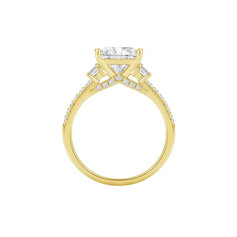 Elena Lab Grown Diamond Engagement Ring in 14K Yellow Gold &#40;3-1/2 ct. tw.&#41; – Image 2 of 5