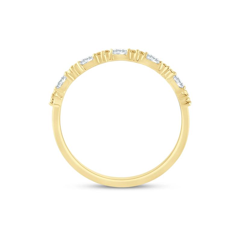 Diamond Accent Stack Band in 10K Yellow Gold – Image 2 of 3