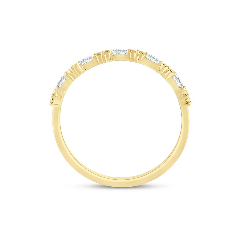 Diamond Accent Stack Band in 10K Yellow Gold – Image 2 of 3