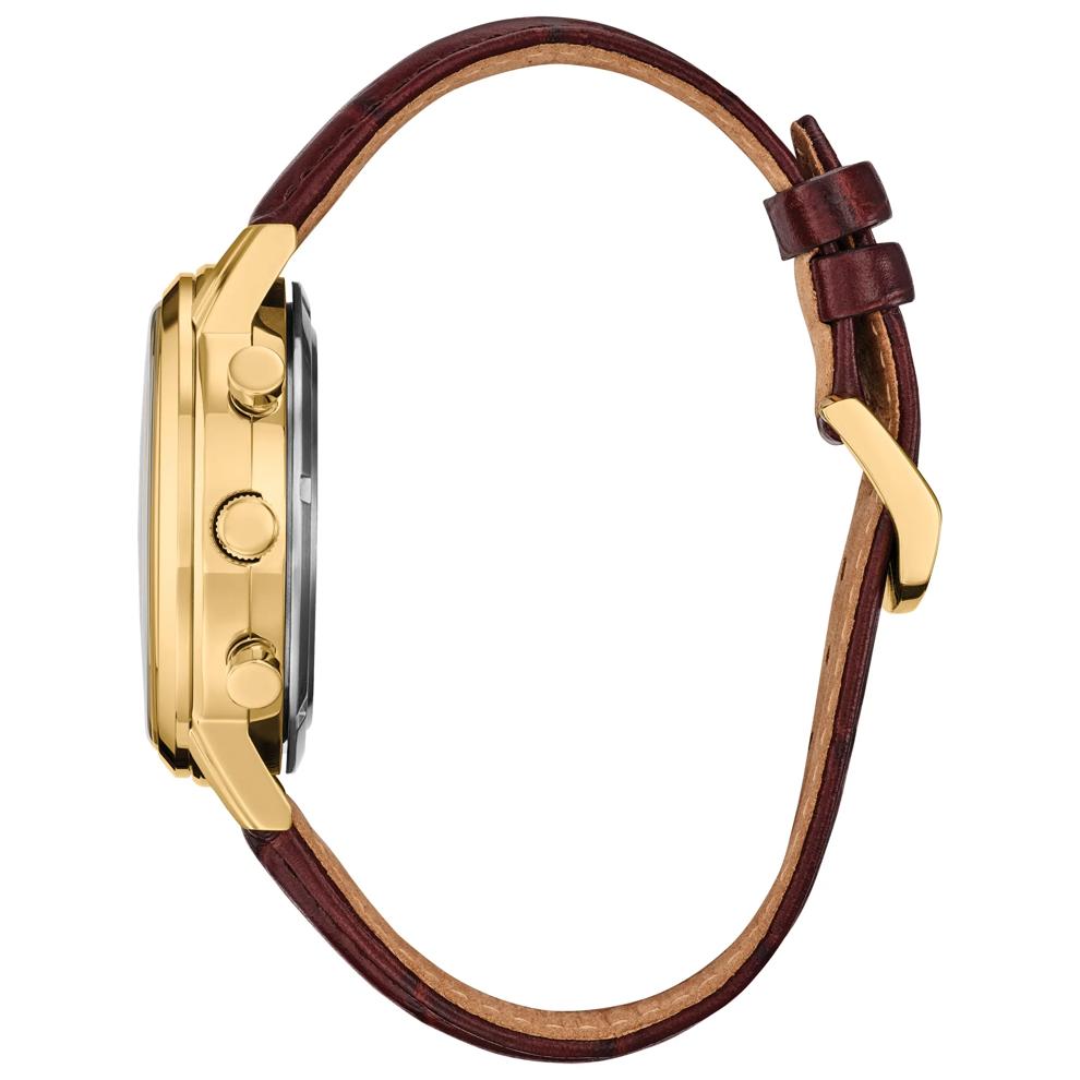 Gents Watch With Brown Leather Strap – Image 2 of 3
