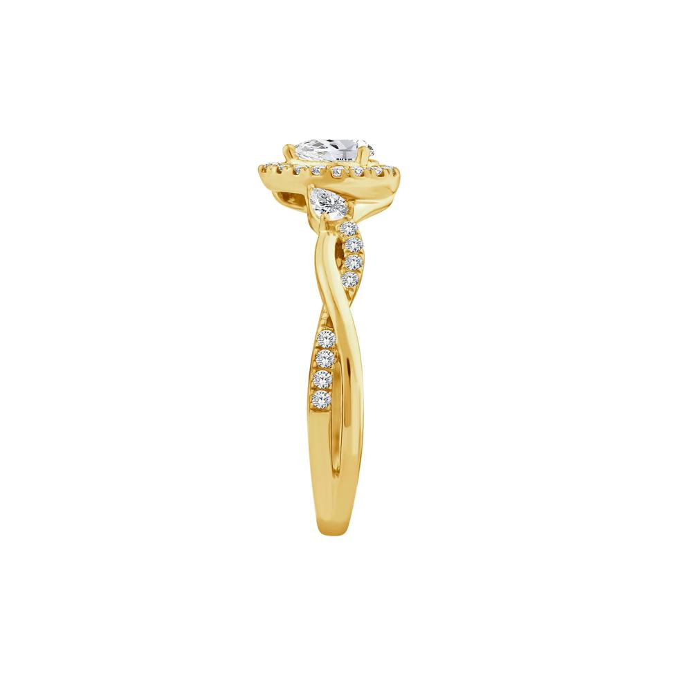 Pear-Shaped Diamond Engagement Ring in 14K Yellow Gold (1/2 ct. tw.) – Image 3 of 3