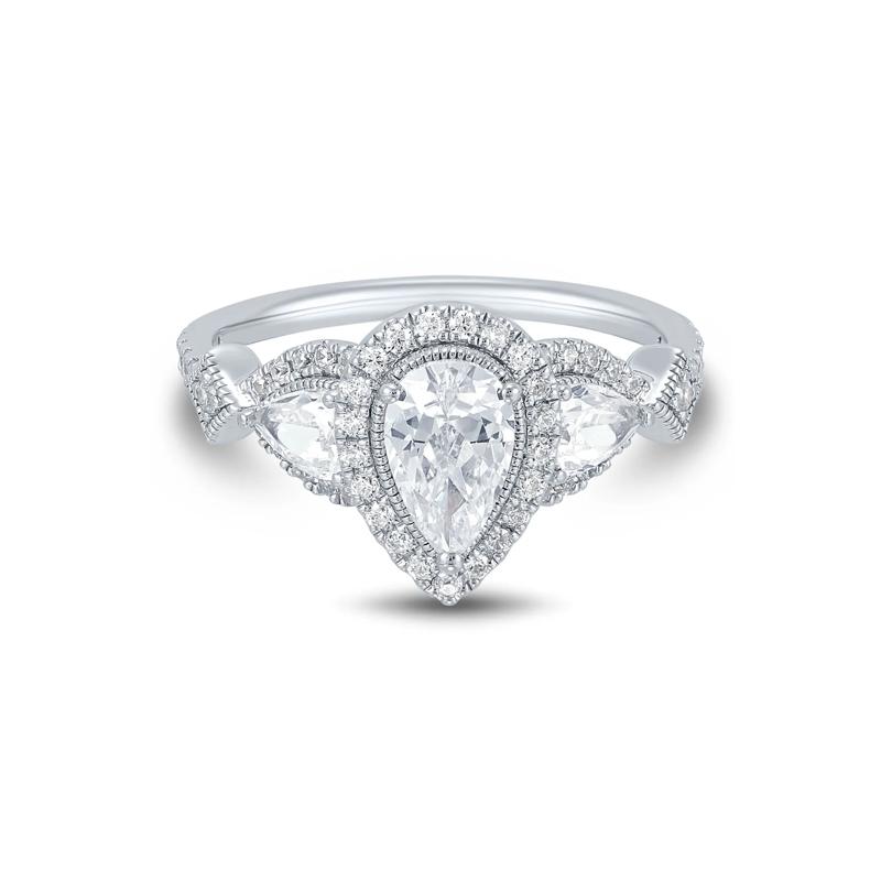 Lab Grown Diamond Engagement Ring in 10K White Gold &#40;1 1/2 ct. tw.&#41; – Image 1 of 3