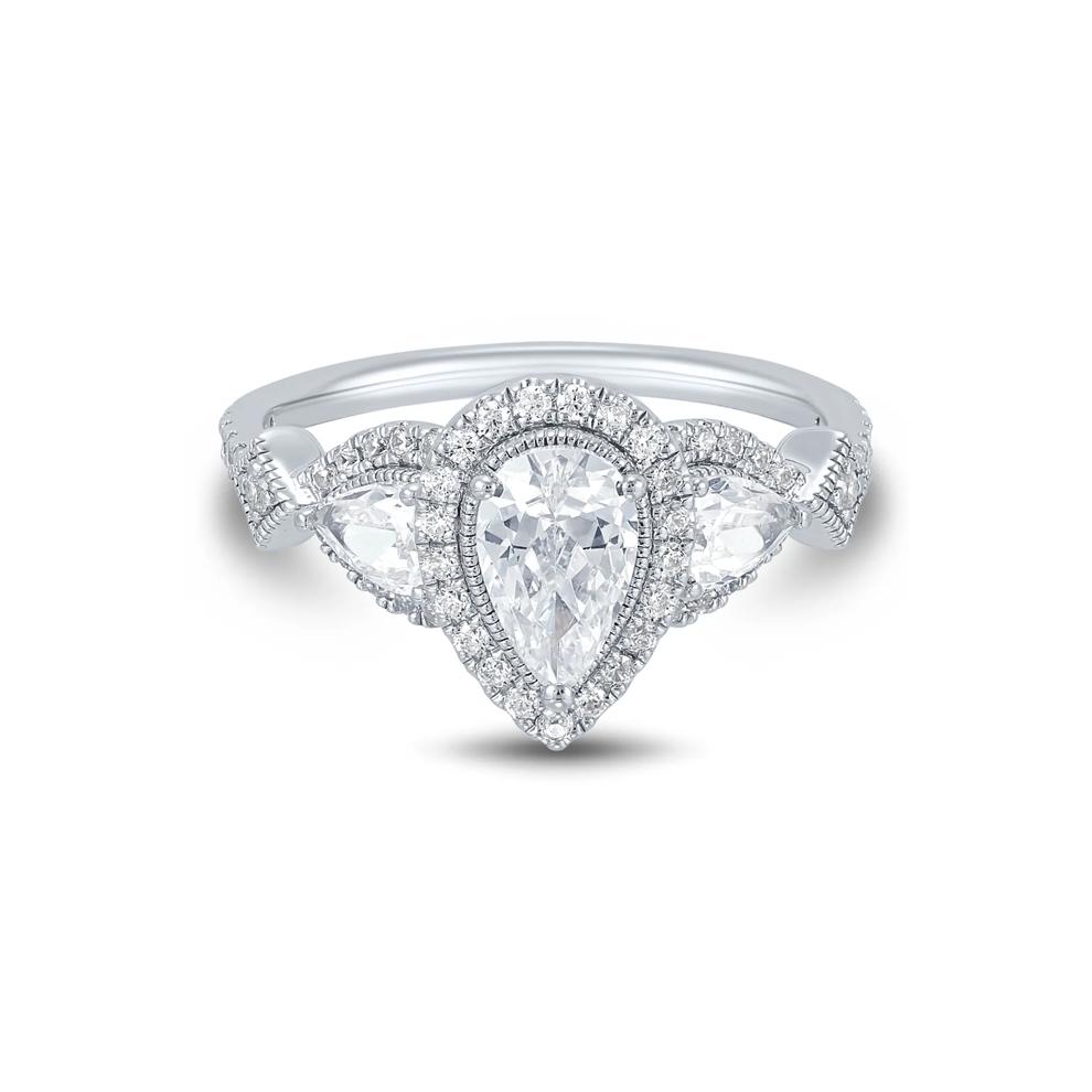 Lab Grown Diamond Engagement Ring in 10K White Gold (1 1/2 ct. tw.) – Image 1 of 3