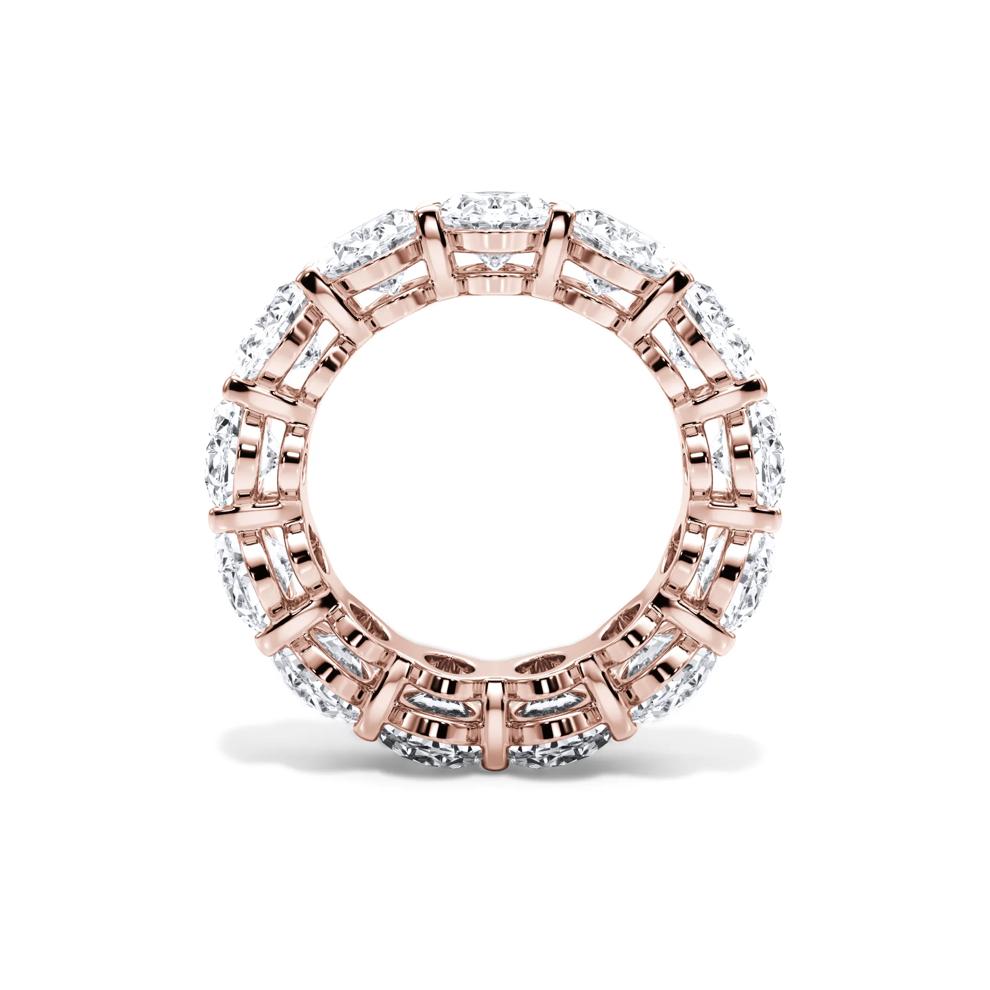Lab Grown Diamond Oval Eternity Band in 18K Rose Gold (13 ct. tw.) – Image 2 of 4