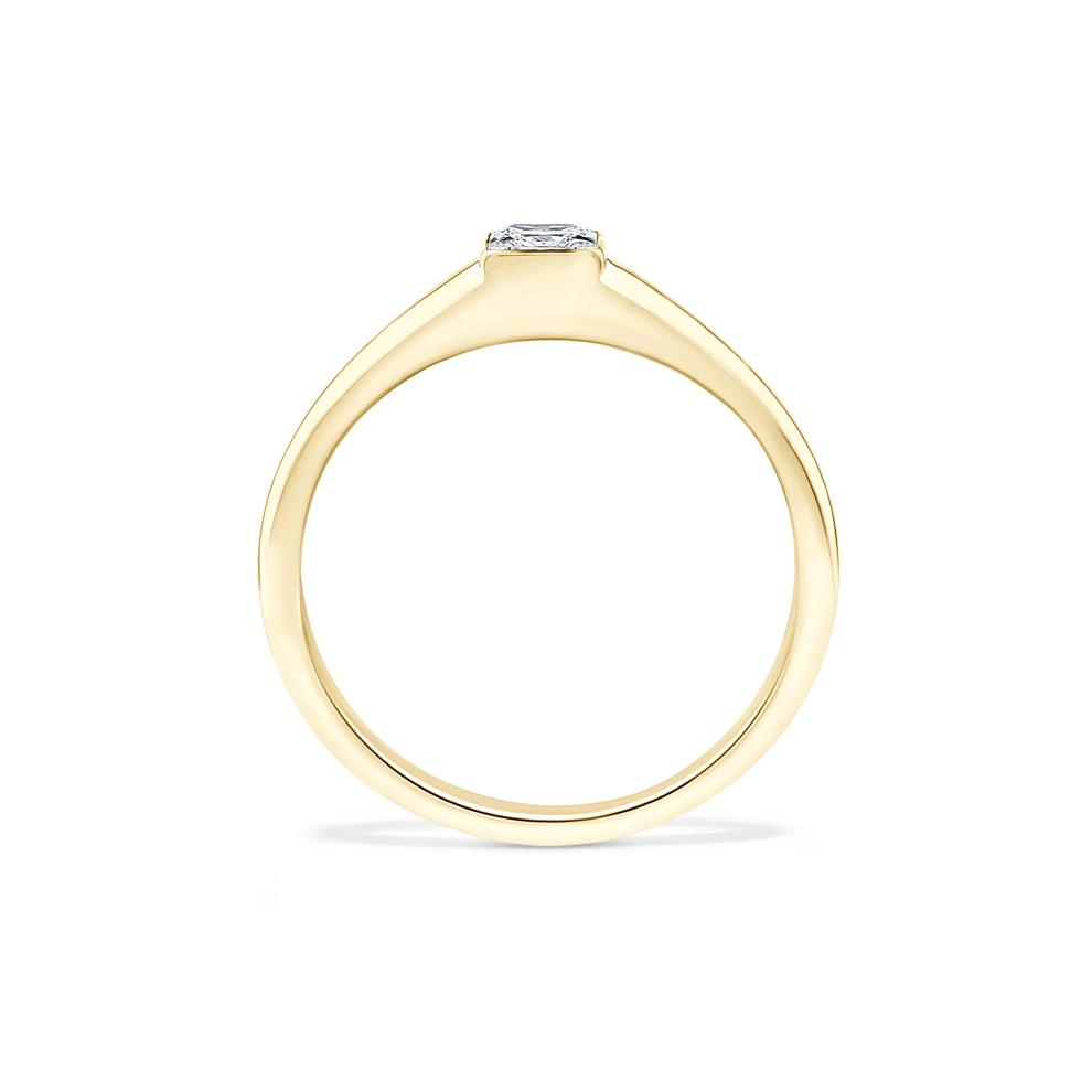 Lab Grown Diamond Princess-Cut Promise Ring in 10K Yellow Gold (1/3 ct. tw.) – Image 2 of 4