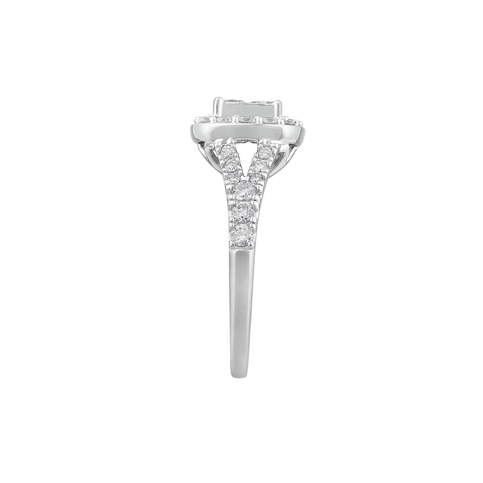 Princess-Cut Diamond Composite Engagement Ring in 10K White Gold (1 1/4 ct. tw.) – Image 3 of 3