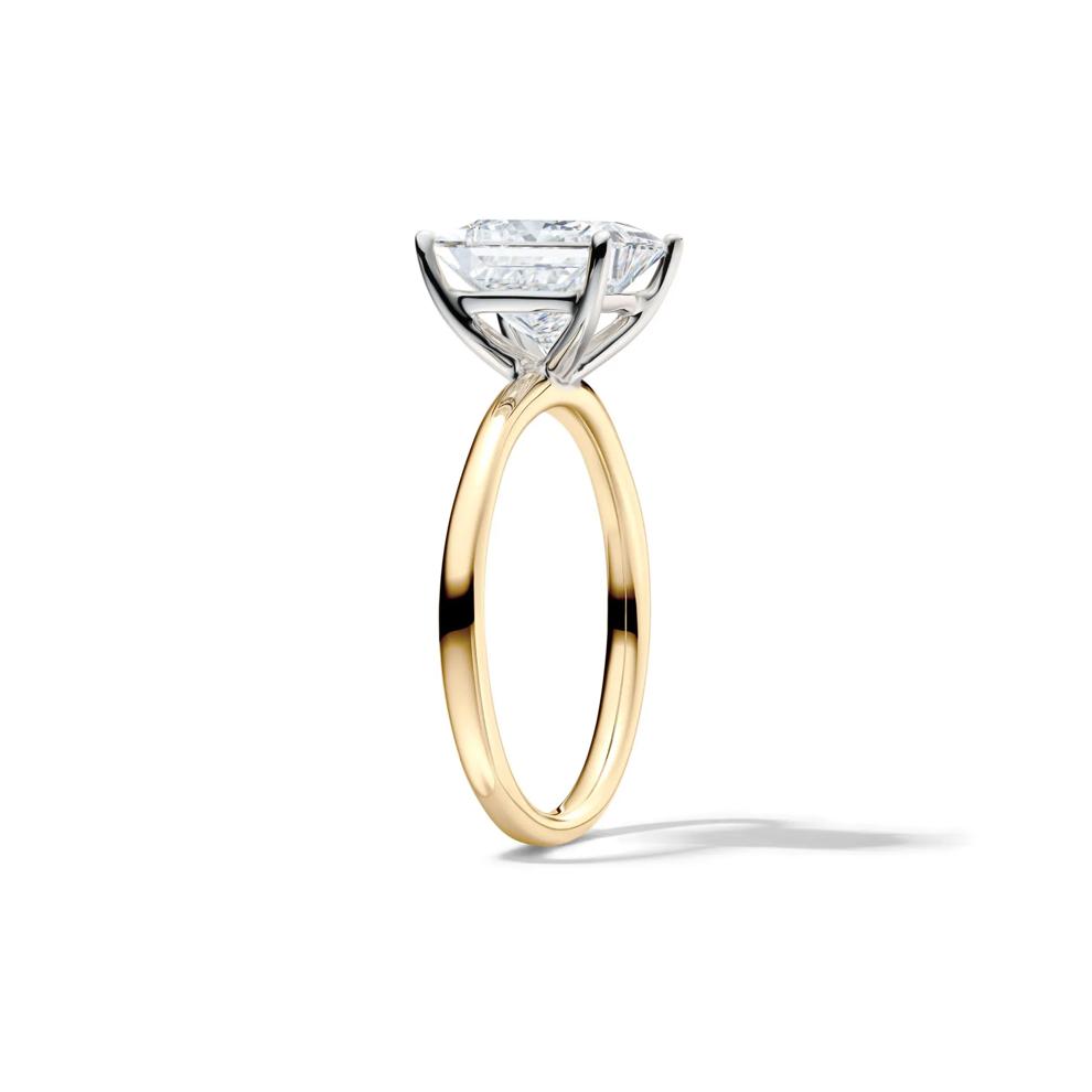 Lab Grown Diamond Princess-Cut Solitaire Engagement Ring in 14K Yellow Gold (3 ct.) – Image 3 of 4
