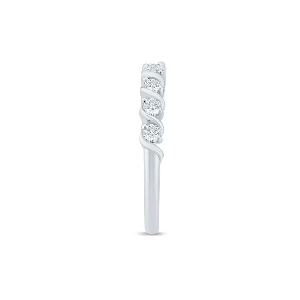 Lab Grown Diamond S-Link Open Band in 14K White Gold (1/3 ct. tw.) – Image 3 of 3