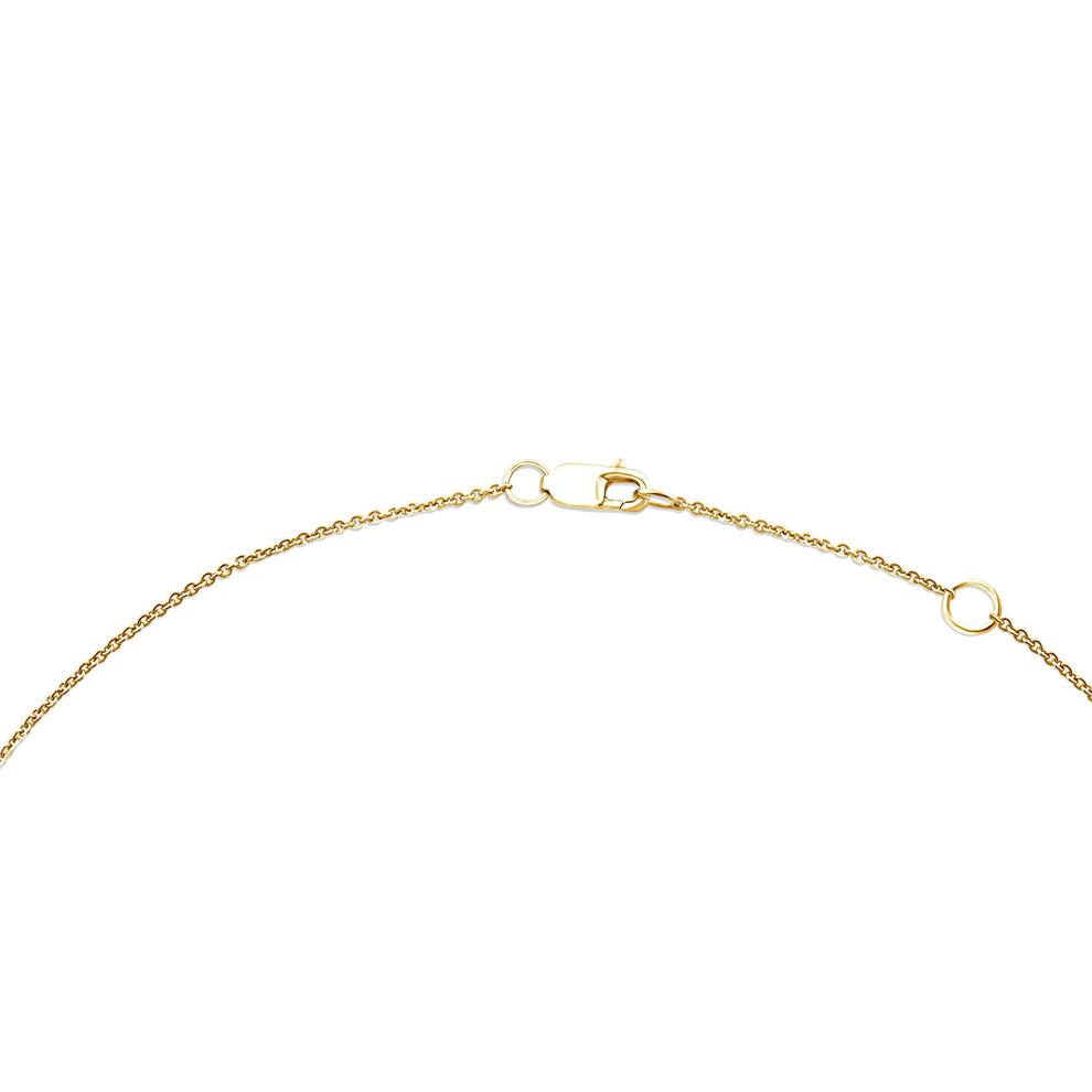 Lab Grown Diamond Bezel Dangle Frontal Necklace in 14K Yellow Gold (5 1/2 ct. tw.) – Image 4 of 4