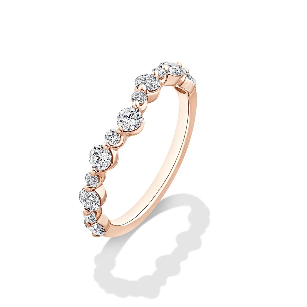 Lab Grown Diamond Contour Band in 14K Rose Gold (3/4 ct. tw.) – Image 4 of 4