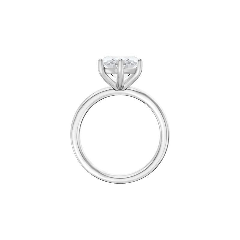 Lab Grown Diamond Marquise Solitaire Engagement Ring in Platinum &#40;4 ct. tw.&#41; – Image 2 of 4