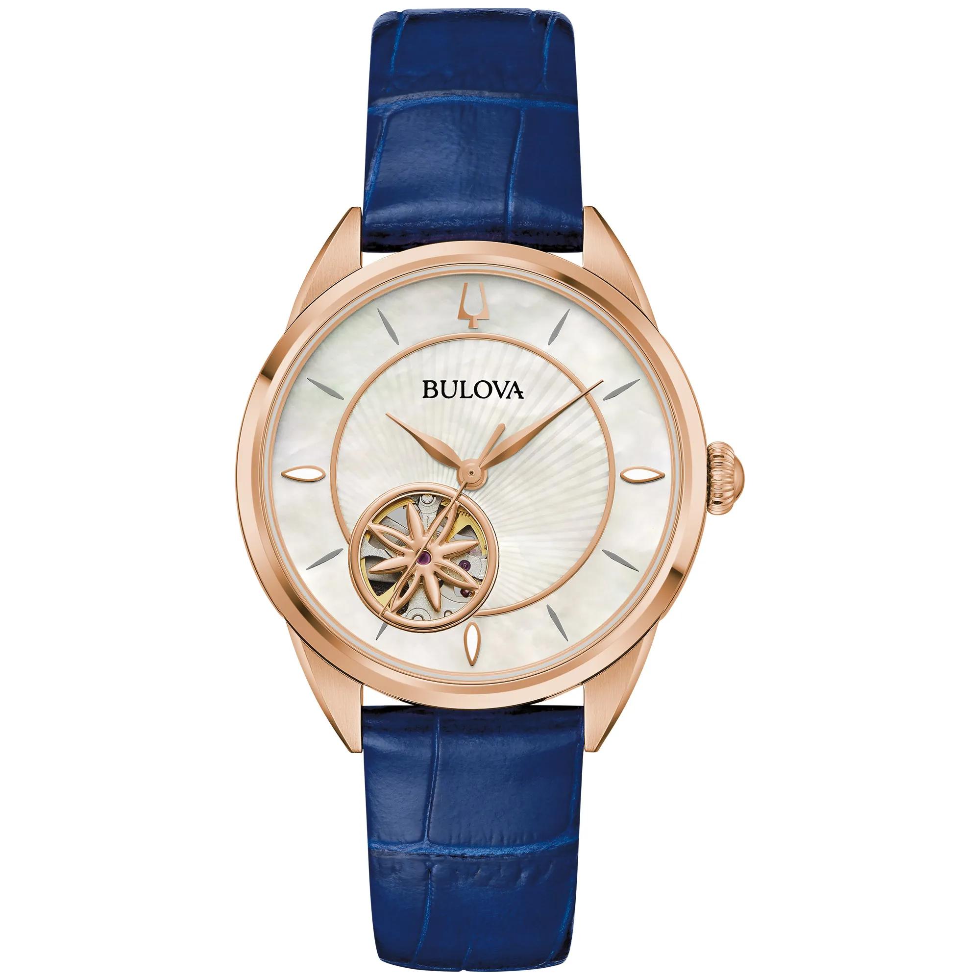 Bulova Ladies' Sutton Watch in Blue Leather