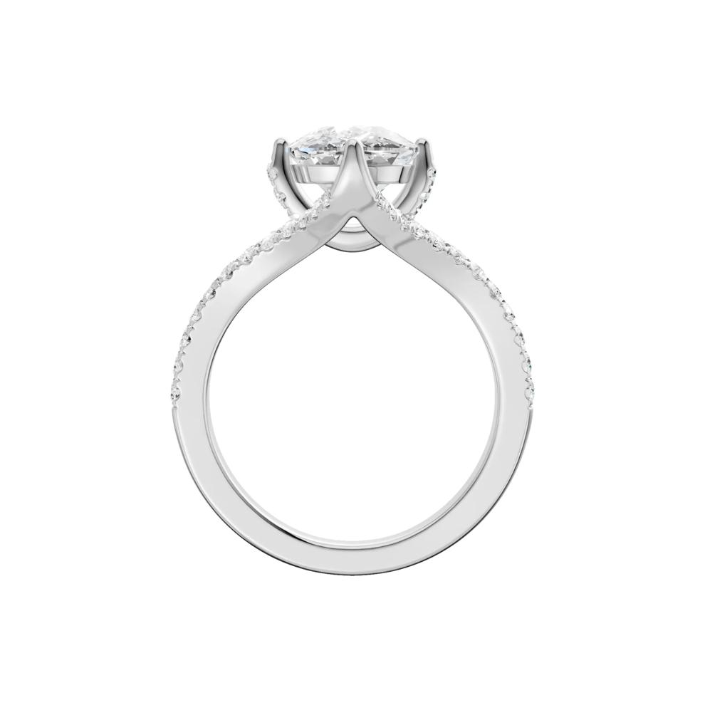 Sisi Lab Grown Diamond Engagement Ring in Platinum (3 1/2 ct. tw.) – Image 4 of 5