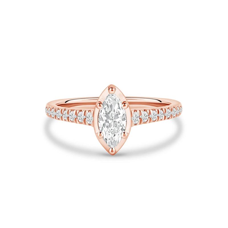 Marquise-Cut Diamond Engagement Ring in 14K Rose Gold &#40;3/4 ct. tw.&#41; – Image 1 of 4