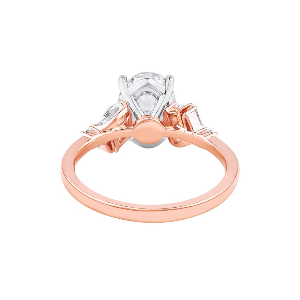 Nora Lab Grown Diamond Engagement Ring in 14K Rose and White Gold (2 1/2 ct. tw.) – Image 4 of 5
