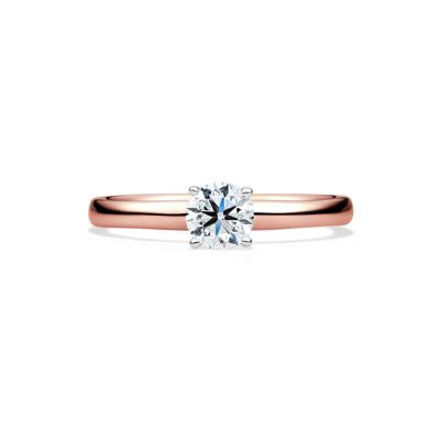 Diamond Round Brilliant Cut Solitaire Engagement Ring in 14K Rose Gold (1/2 ct.)
