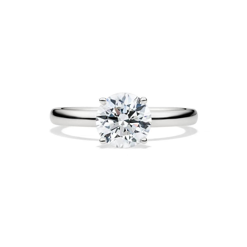 Diamond Round Brilliant Cut Solitaire Engagement Ring in 14K White Gold (1 1/2 ct.) – Image 1 of 5