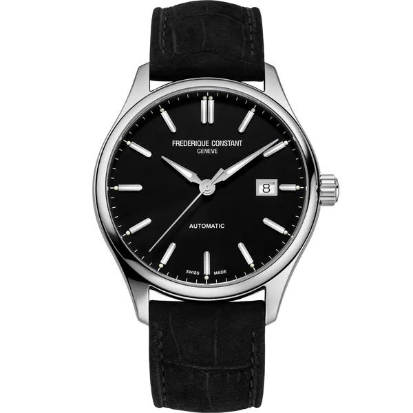 Men&#39;s Classics Index Automatic Watch With Black Dial and Black Leather Strap – Image 1 of 3
