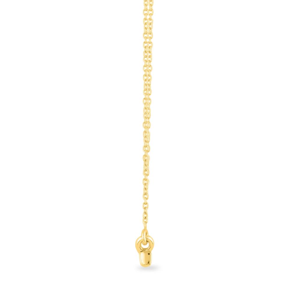 Diamond Accent Spaced Bar Necklace in 14K Yellow Gold – Image 2 of 3